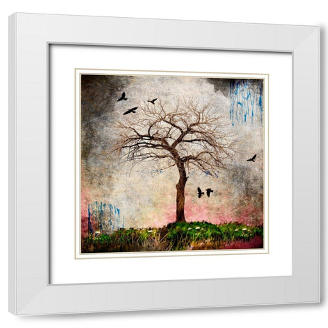 Cottonwood Tree Part 08 White Modern Wood Framed Art Print with Double Matting by LightBoxJournal
