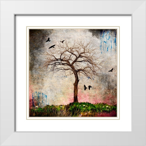 Cottonwood Tree Part 08 White Modern Wood Framed Art Print with Double Matting by LightBoxJournal