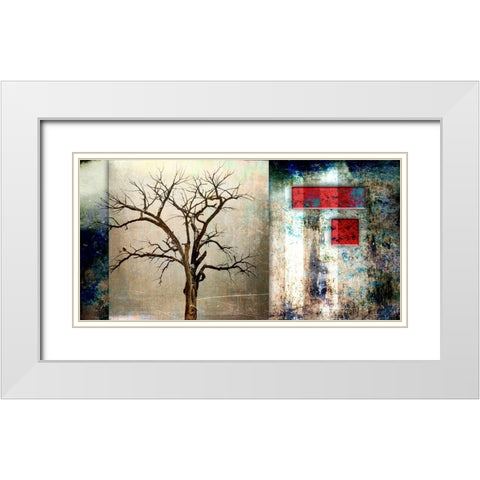 Cottonwood Tree Part 12 White Modern Wood Framed Art Print with Double Matting by LightBoxJournal