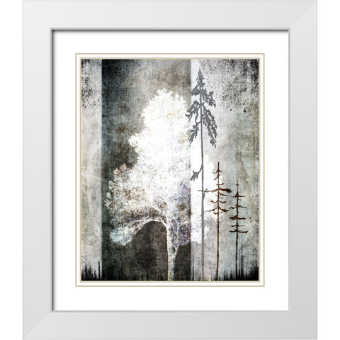 July Tree 2 White Modern Wood Framed Art Print with Double Matting by LightBoxJournal