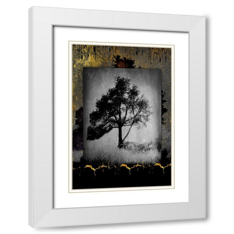 July Tree 6 White Modern Wood Framed Art Print with Double Matting by LightBoxJournal