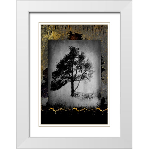 July Tree 6 White Modern Wood Framed Art Print with Double Matting by LightBoxJournal