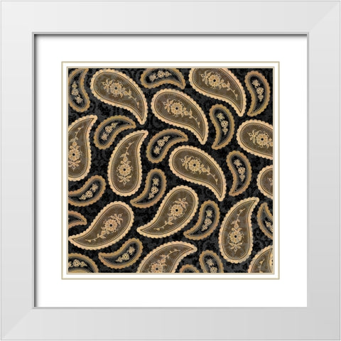 Camo Paisley 4_texture 5 White Modern Wood Framed Art Print with Double Matting by LightBoxJournal
