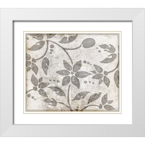 Decorative Pattern 2 White Modern Wood Framed Art Print with Double Matting by LightBoxJournal