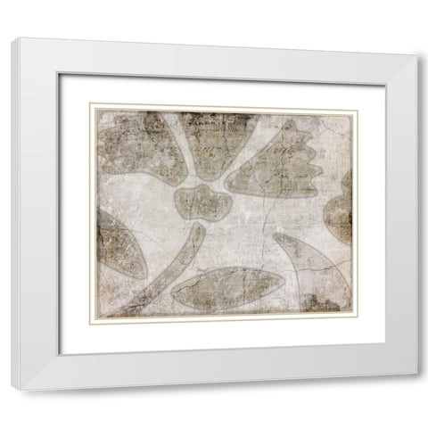 Decortive Pattern 5.2 White Modern Wood Framed Art Print with Double Matting by LightBoxJournal