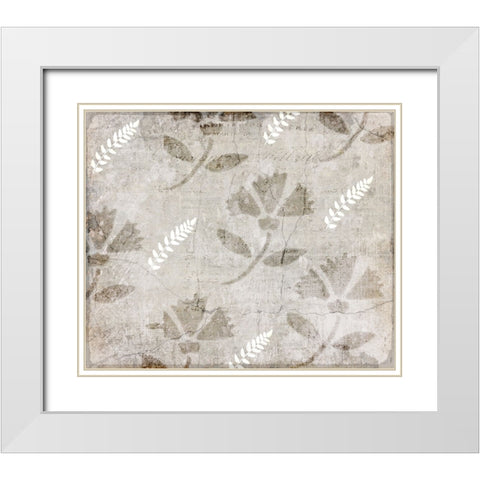 Decortive Pattern 5 White Modern Wood Framed Art Print with Double Matting by LightBoxJournal