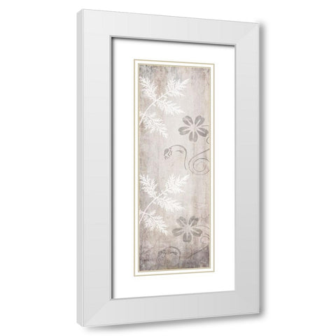 Decortive Pattern Wall White Modern Wood Framed Art Print with Double Matting by LightBoxJournal