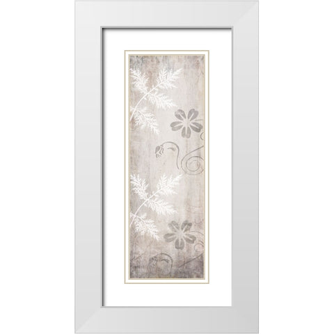 Decortive Pattern Wall White Modern Wood Framed Art Print with Double Matting by LightBoxJournal