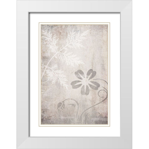 Decortive Pattern White Modern Wood Framed Art Print with Double Matting by LightBoxJournal