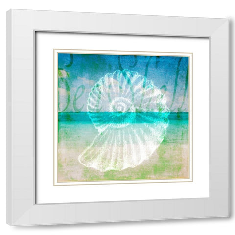 Sea 5 White Modern Wood Framed Art Print with Double Matting by LightBoxJournal