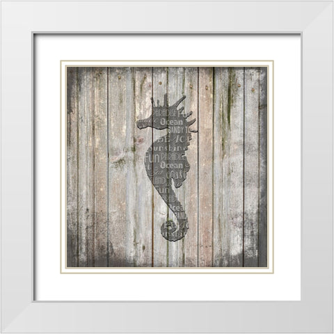 Country Sea V3 1 White Modern Wood Framed Art Print with Double Matting by LightBoxJournal