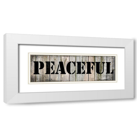 Country Sign 2 White Modern Wood Framed Art Print with Double Matting by LightBoxJournal