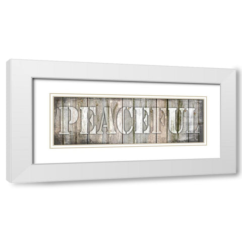 Country Sign V1 2 White Modern Wood Framed Art Print with Double Matting by LightBoxJournal