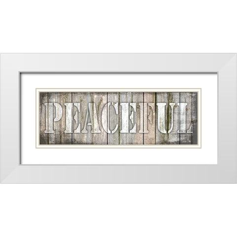 Country Sign V1 2 White Modern Wood Framed Art Print with Double Matting by LightBoxJournal