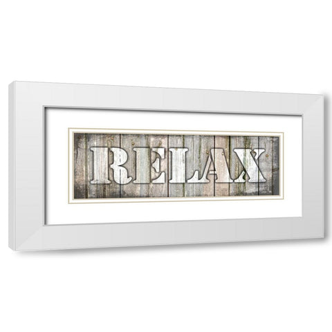 Country Sign V1 3 White Modern Wood Framed Art Print with Double Matting by LightBoxJournal