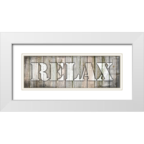 Country Sign V1 3 White Modern Wood Framed Art Print with Double Matting by LightBoxJournal