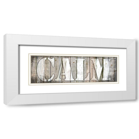 Country Sign V1 5 White Modern Wood Framed Art Print with Double Matting by LightBoxJournal