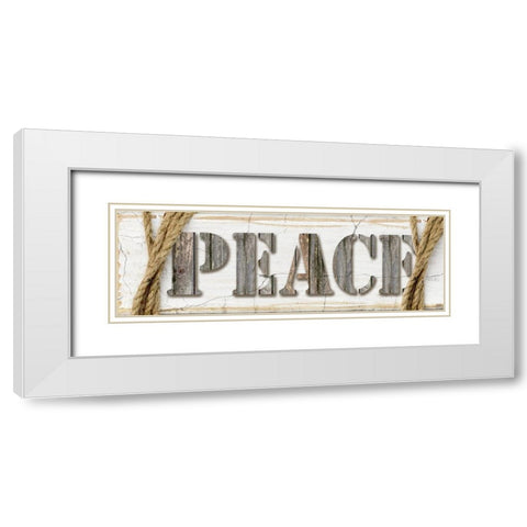 Country Wood Sign V3 1 White Modern Wood Framed Art Print with Double Matting by LightBoxJournal