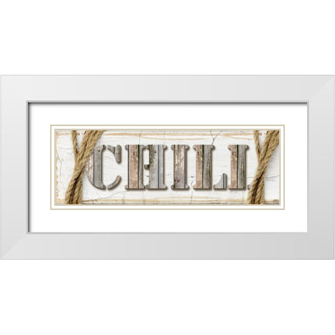 Country Wood Sign V3 3 White Modern Wood Framed Art Print with Double Matting by LightBoxJournal