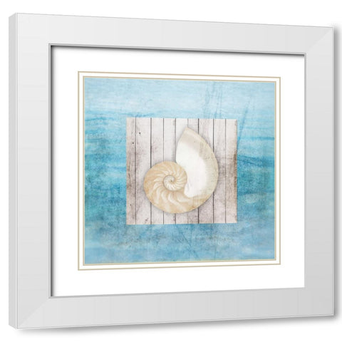 Framed Gypsy Sea V2 3 White Modern Wood Framed Art Print with Double Matting by LightBoxJournal