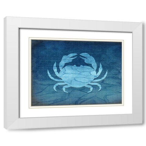 Gypsy Blue Cyanotype V4 White Modern Wood Framed Art Print with Double Matting by LightBoxJournal