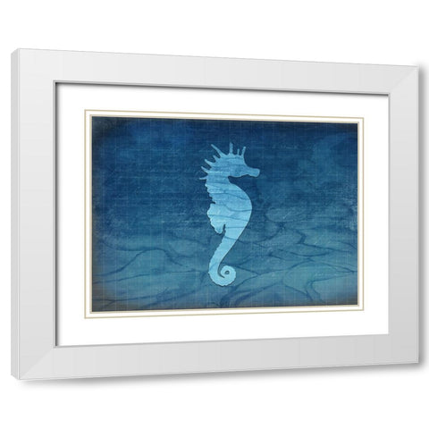 Gypsy Blue Cyanotype V5 White Modern Wood Framed Art Print with Double Matting by LightBoxJournal