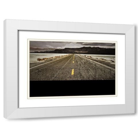 Gypsy Road White Modern Wood Framed Art Print with Double Matting by LightBoxJournal