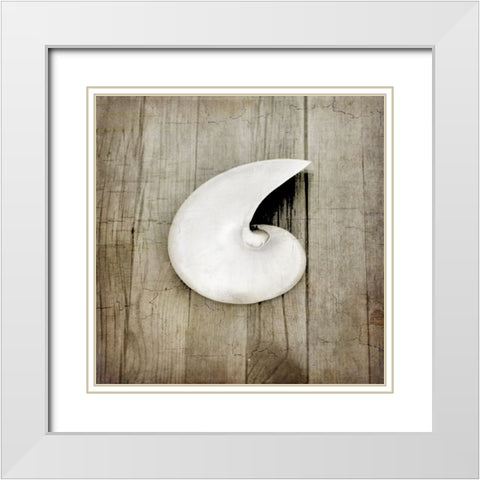 Gypsy Sea 3 White Modern Wood Framed Art Print with Double Matting by LightBoxJournal