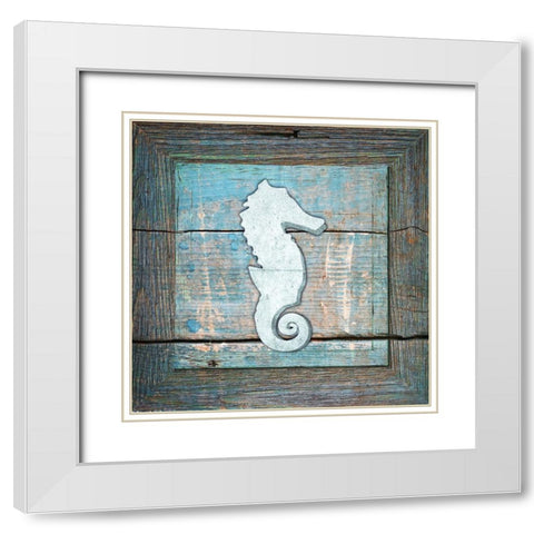 Gypsy Sea Blue Framed 2 White Modern Wood Framed Art Print with Double Matting by LightBoxJournal