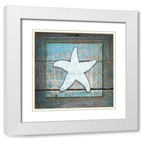 Gypsy Sea Blue Framed 3 White Modern Wood Framed Art Print with Double Matting by LightBoxJournal