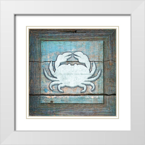 Gypsy Sea Blue Framed 4 White Modern Wood Framed Art Print with Double Matting by LightBoxJournal