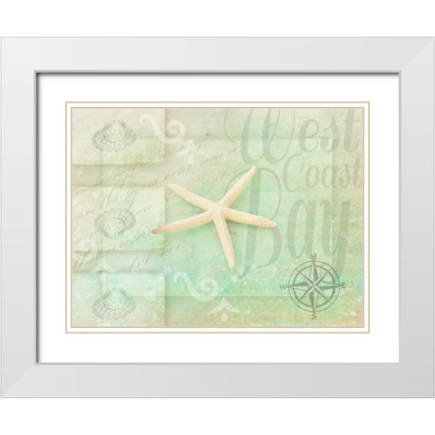 Gypsy Sea Green 3 White Modern Wood Framed Art Print with Double Matting by LightBoxJournal