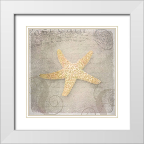Gypsy Sea Love Letter 3 White Modern Wood Framed Art Print with Double Matting by LightBoxJournal
