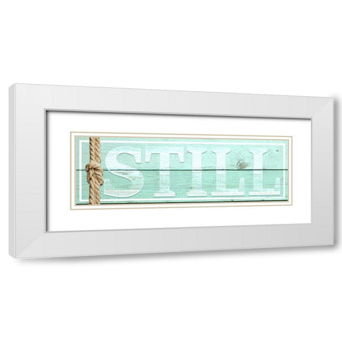 Gypsy Sea Sign V1 5 White Modern Wood Framed Art Print with Double Matting by LightBoxJournal