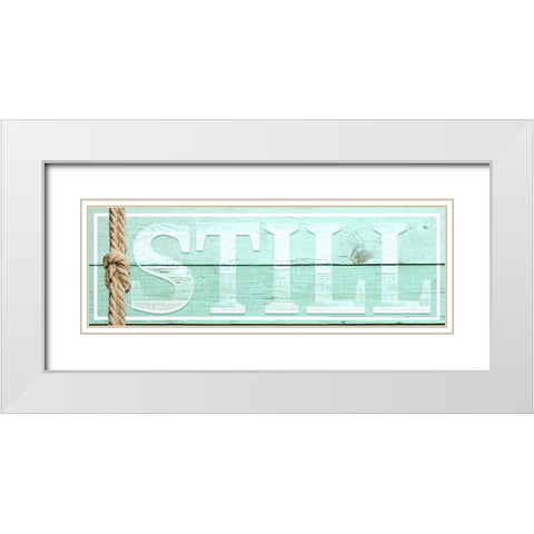 Gypsy Sea Sign V1 5 White Modern Wood Framed Art Print with Double Matting by LightBoxJournal