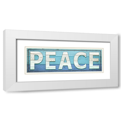 Gypsy Sea Sign V2 2 White Modern Wood Framed Art Print with Double Matting by LightBoxJournal