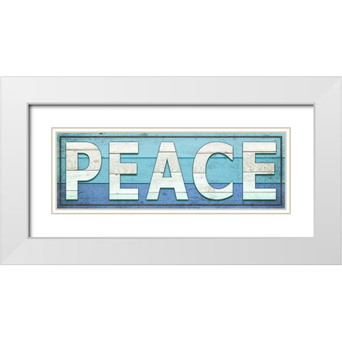 Gypsy Sea Sign V2 2 White Modern Wood Framed Art Print with Double Matting by LightBoxJournal