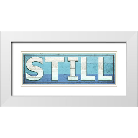 Gypsy Sea Sign V2 4 White Modern Wood Framed Art Print with Double Matting by LightBoxJournal