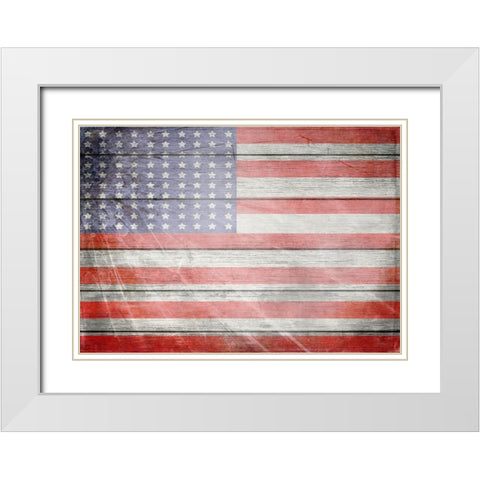American Freedom Collection 1 White Modern Wood Framed Art Print with Double Matting by LightBoxJournal