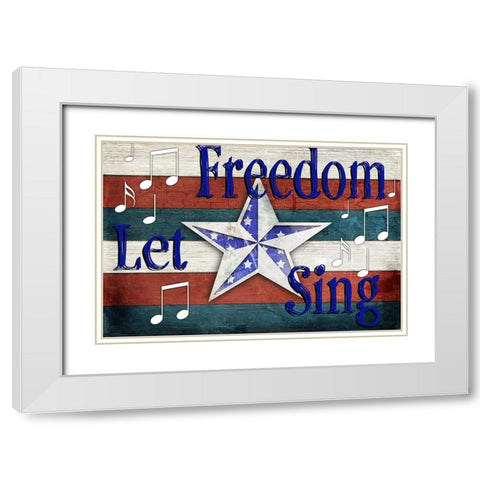American Freedom Collection 4 White Modern Wood Framed Art Print with Double Matting by LightBoxJournal