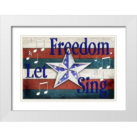 American Freedom Collection 4 White Modern Wood Framed Art Print with Double Matting by LightBoxJournal