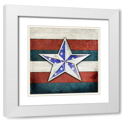 American Freedom Collection V1 White Modern Wood Framed Art Print with Double Matting by LightBoxJournal