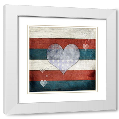 American Freedom Collection V6 White Modern Wood Framed Art Print with Double Matting by LightBoxJournal