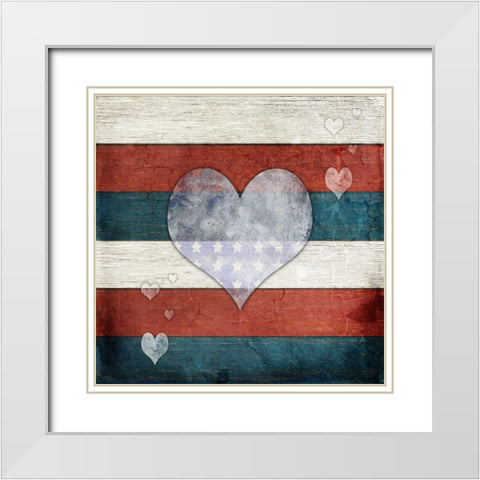 American Freedom Collection V6 White Modern Wood Framed Art Print with Double Matting by LightBoxJournal