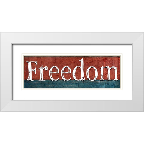 American Freedom Collection V11 White Modern Wood Framed Art Print with Double Matting by LightBoxJournal