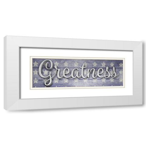 American Workshop Series 3 V6 Signs 16 White Modern Wood Framed Art Print with Double Matting by LightBoxJournal