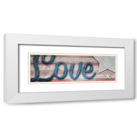 American Workshop Series 3 V6 Signs 22 White Modern Wood Framed Art Print with Double Matting by LightBoxJournal