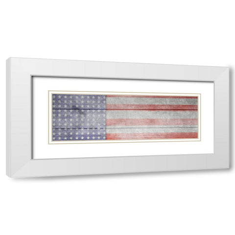 American Workshop Series 3 V6 Signs 28 White Modern Wood Framed Art Print with Double Matting by LightBoxJournal