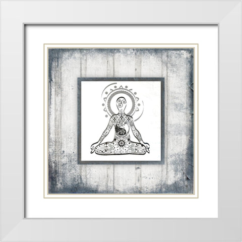 GypsyYoga V1 2 White Modern Wood Framed Art Print with Double Matting by LightBoxJournal
