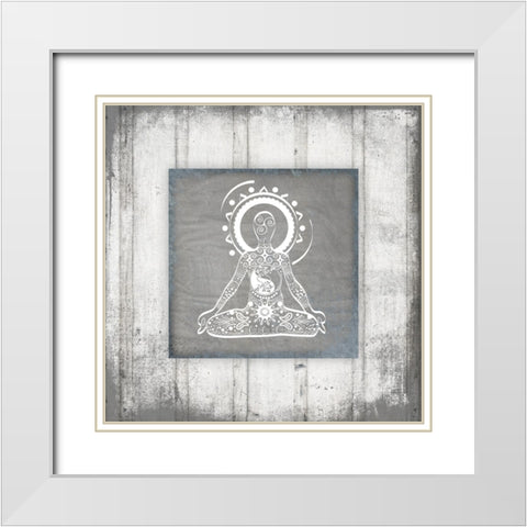 GypsyYoga V1 3 White Modern Wood Framed Art Print with Double Matting by LightBoxJournal